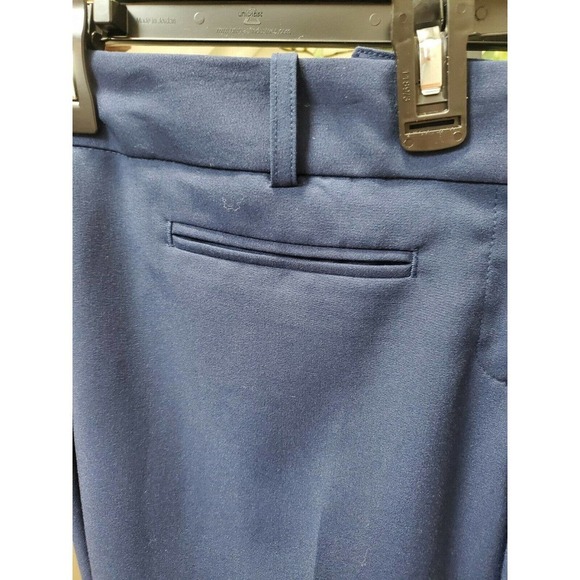 Worthington Women's Solid Blue Polyester Mid Rise Modern Fit Dress Pant Size 14W - Picture 2 of 12